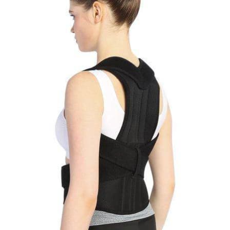 Back Pain Posture Corrector - Extra Large / Plain Black_2