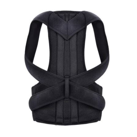 Back Pain Posture Corrector - Medium / Plain Black_0